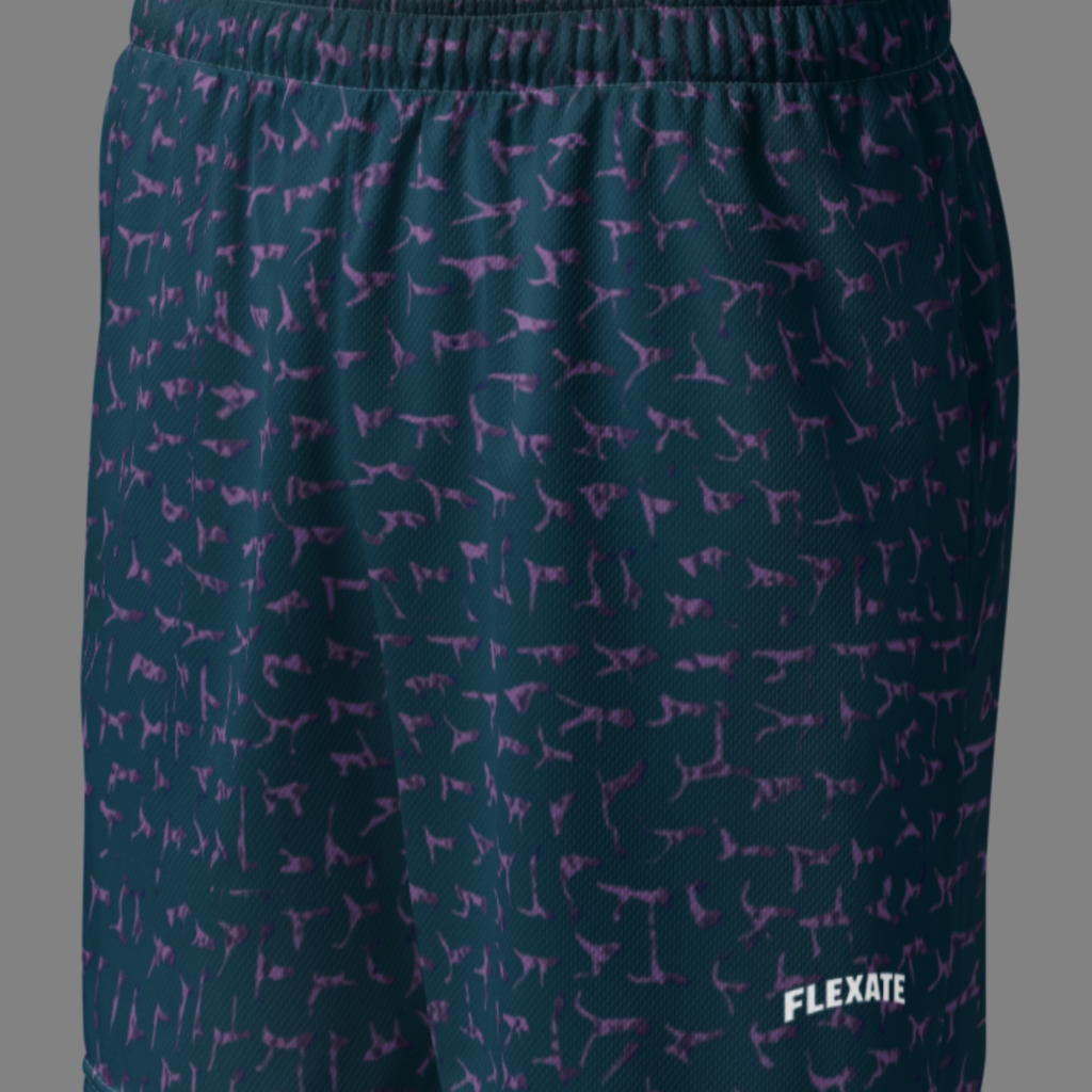 Flexate Stretch Shorts - Purple Shadows