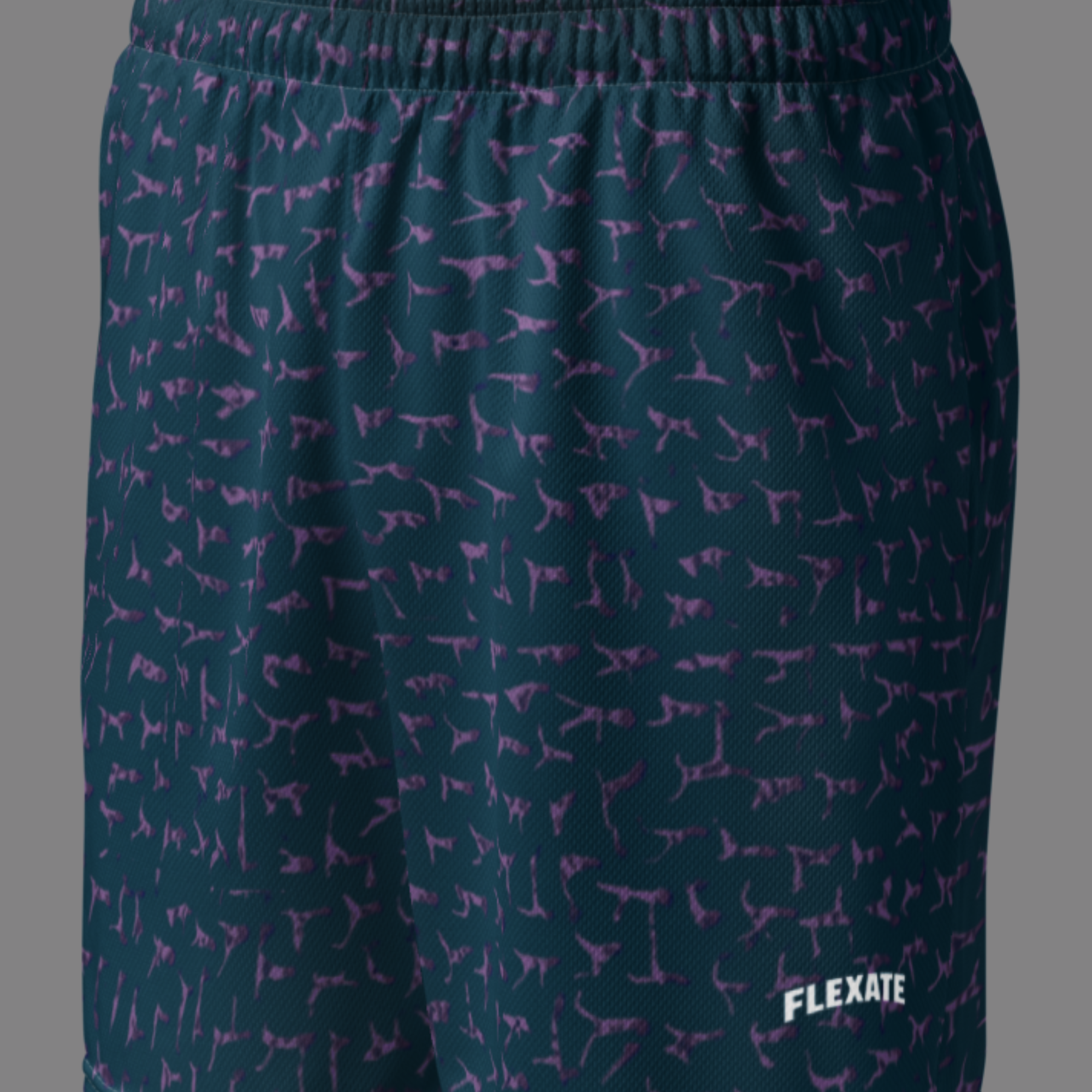 Flexate Stretch Shorts - Purple Shadows