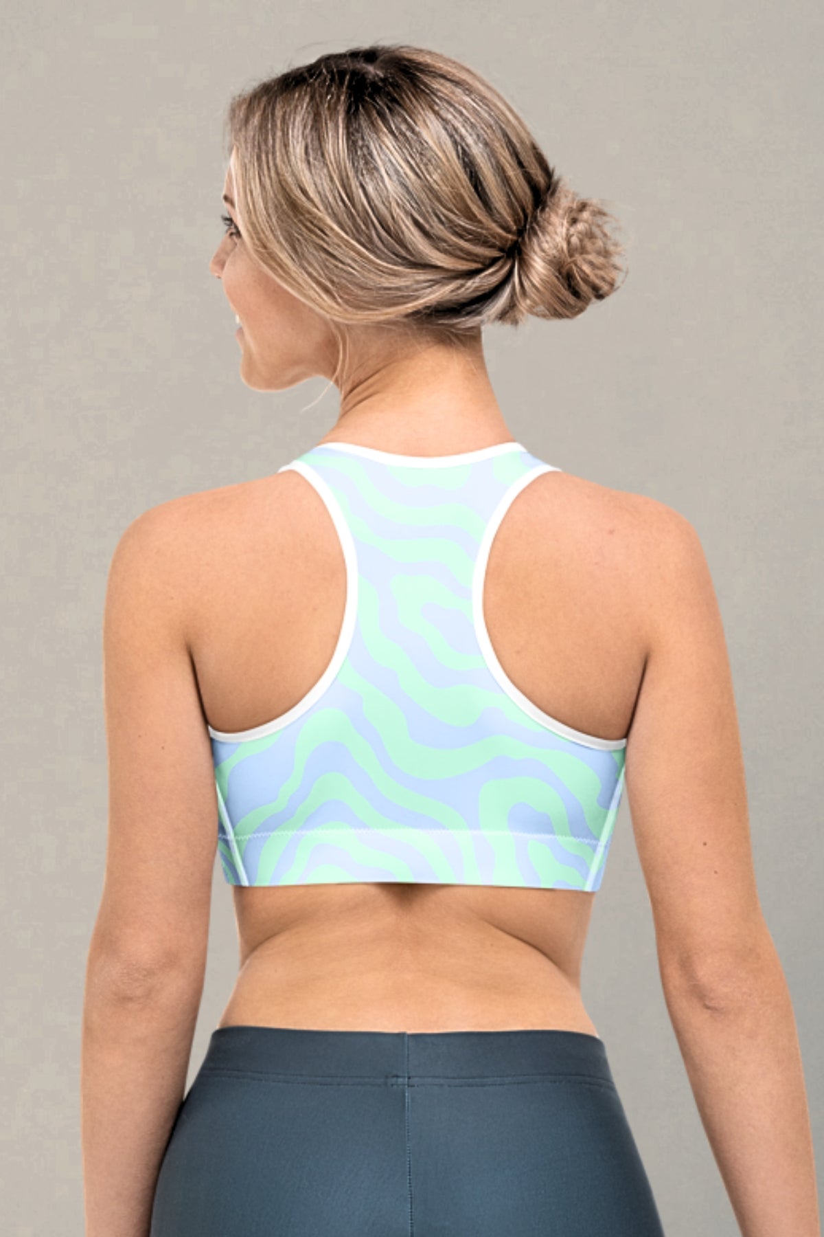 Flexate Blue Clouds Activate Sports Bra