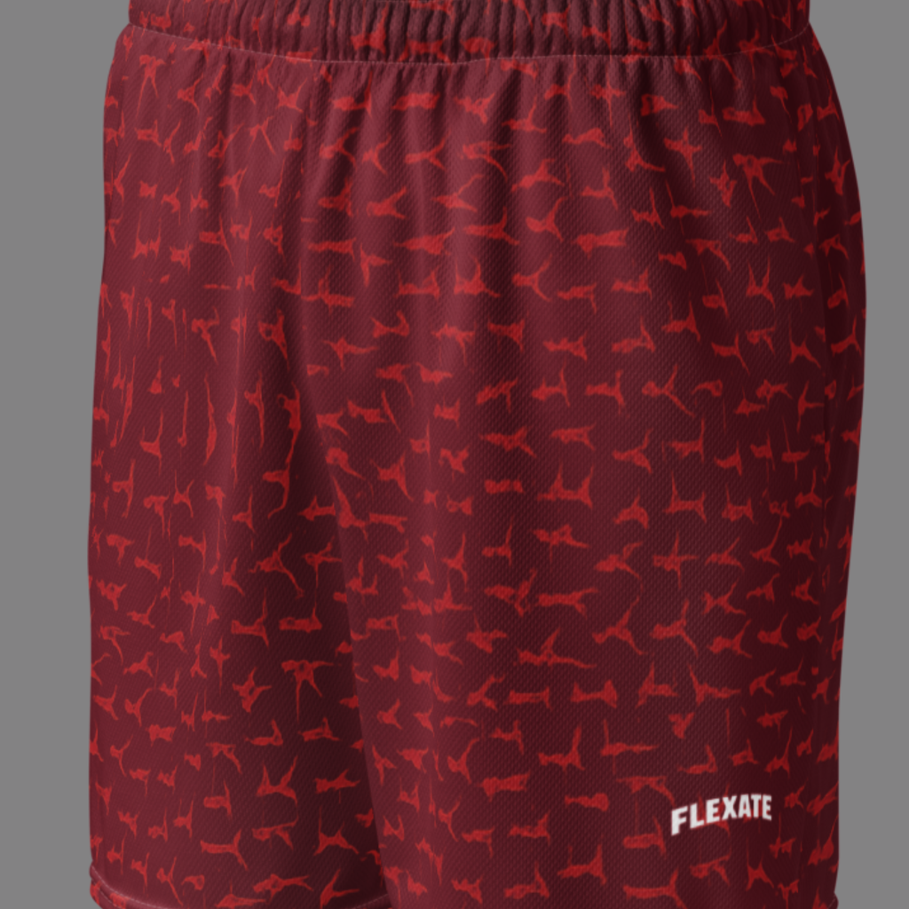 Flexate Stretch Shorts - Red Shadows