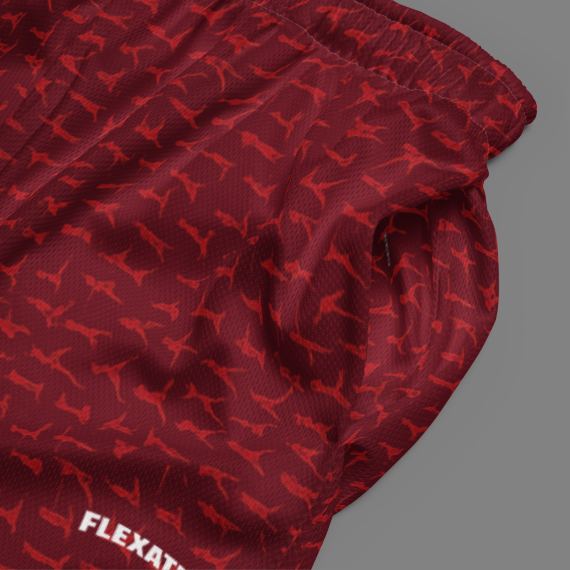 Flexate Stretch Shorts - Red Shadows