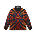 Flexate Fire X Woman's Puffer Jacket - AOP Design