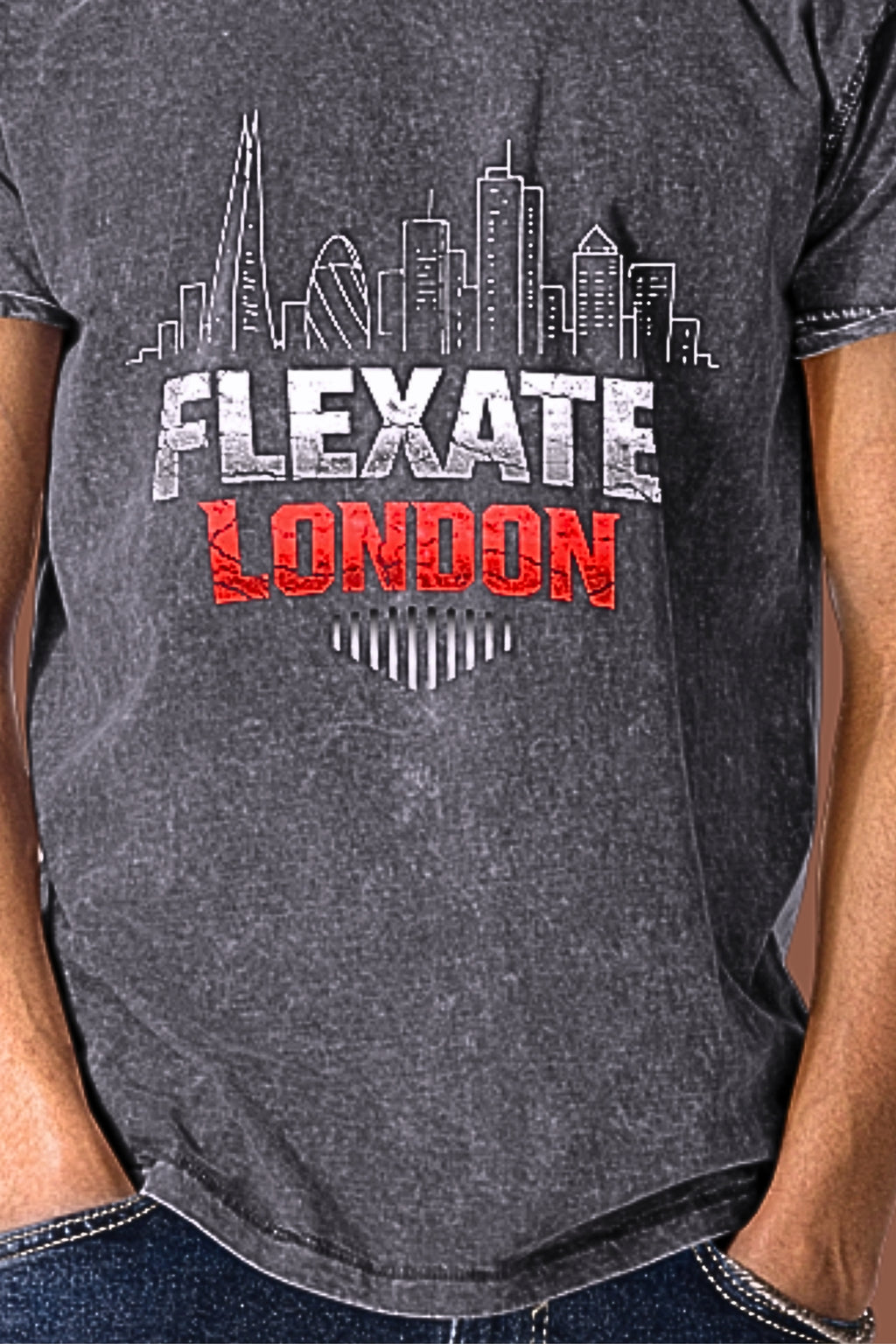 Flexate London Women's – T-skjorte i denim 01