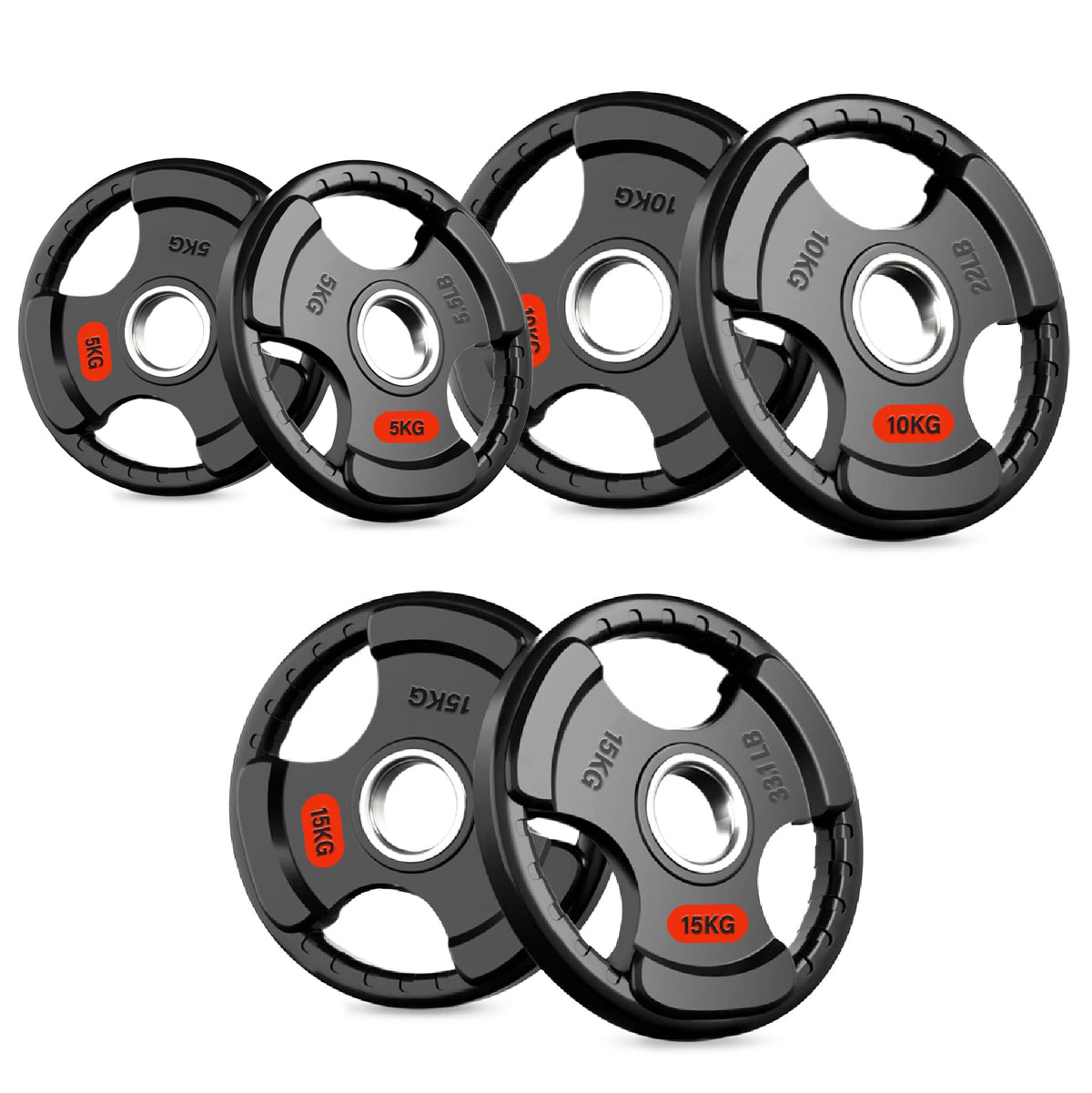 Tri-Grip Weight Plates