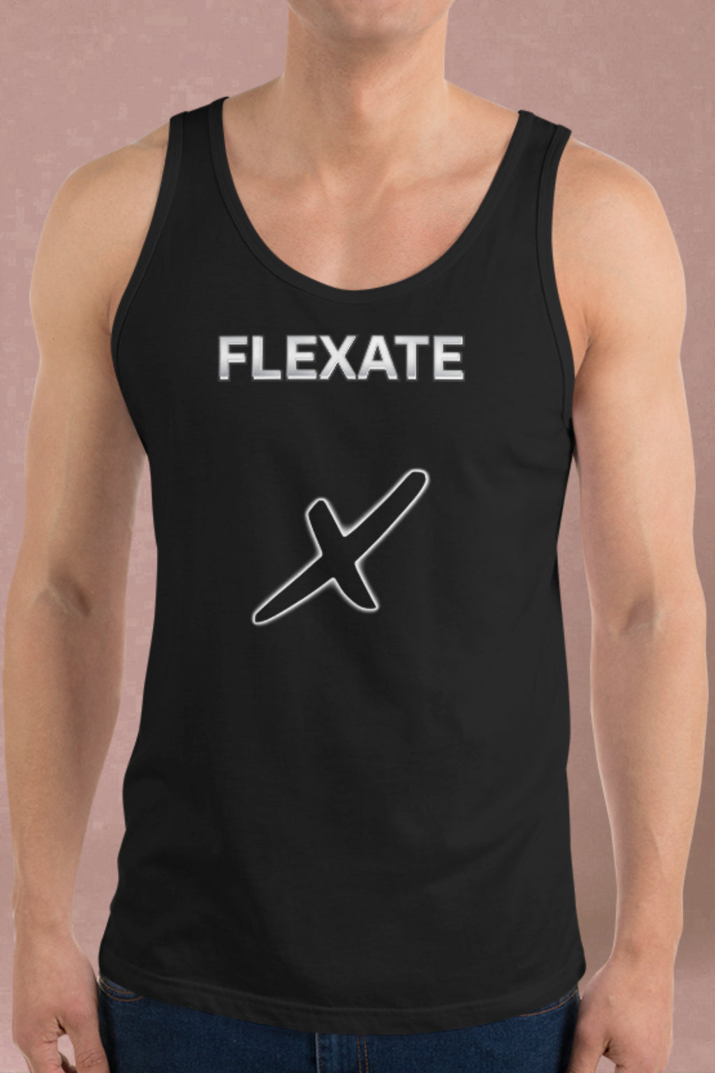 Flexate - Tank X - White Logo - Tank Top