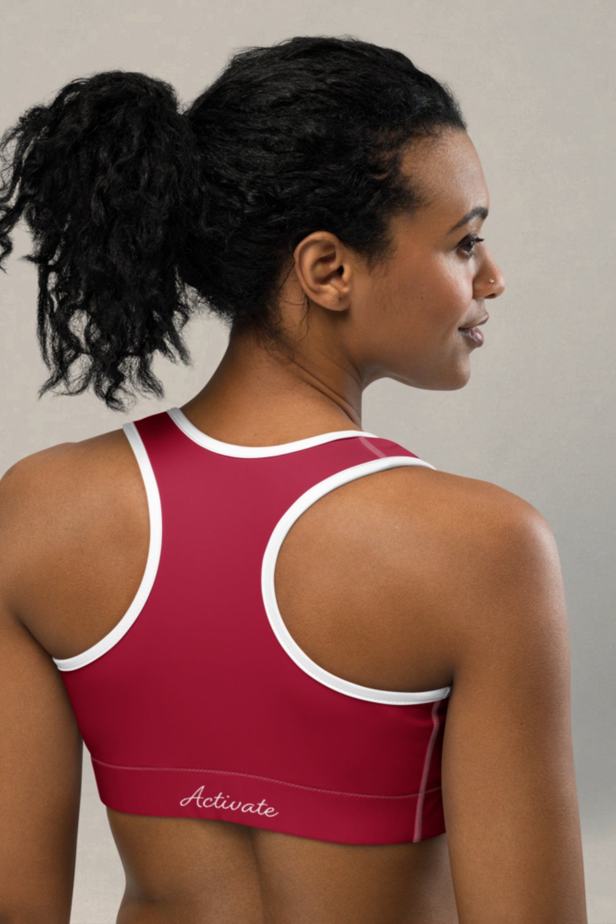 Flexate Deep Red Activate Sports Bra