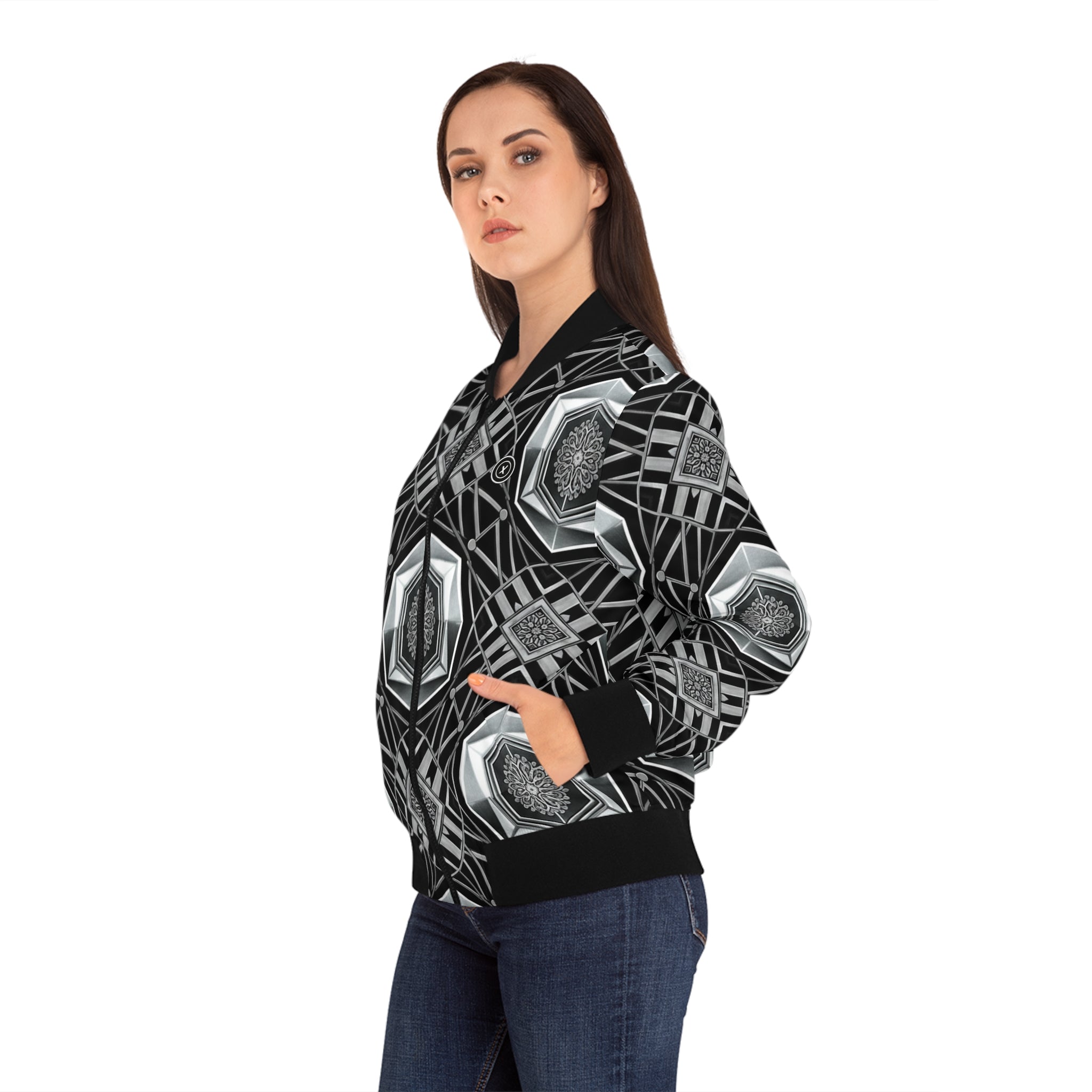 Copy of Retro Red & Balck Bomber Jacket - All-Over Print