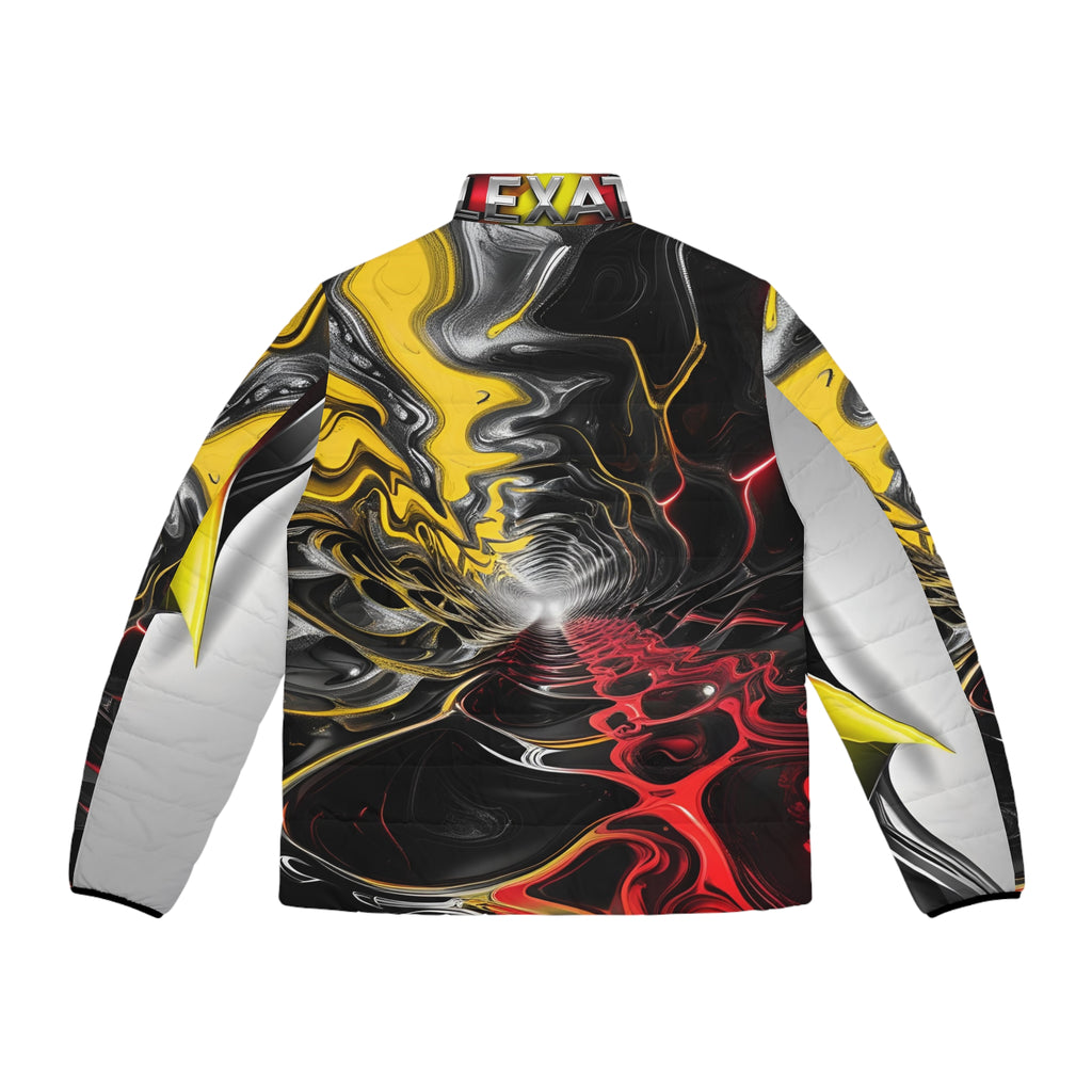 Flexate Action One Men's Puffer Jacket - AOP Design