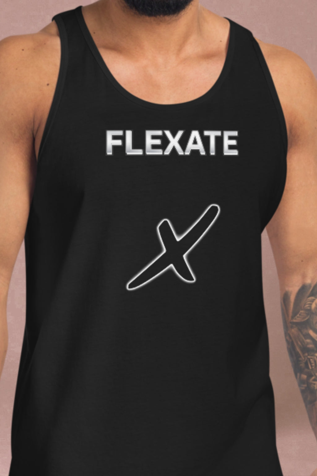 Flexate - Tank X - White Logo - Tank Top