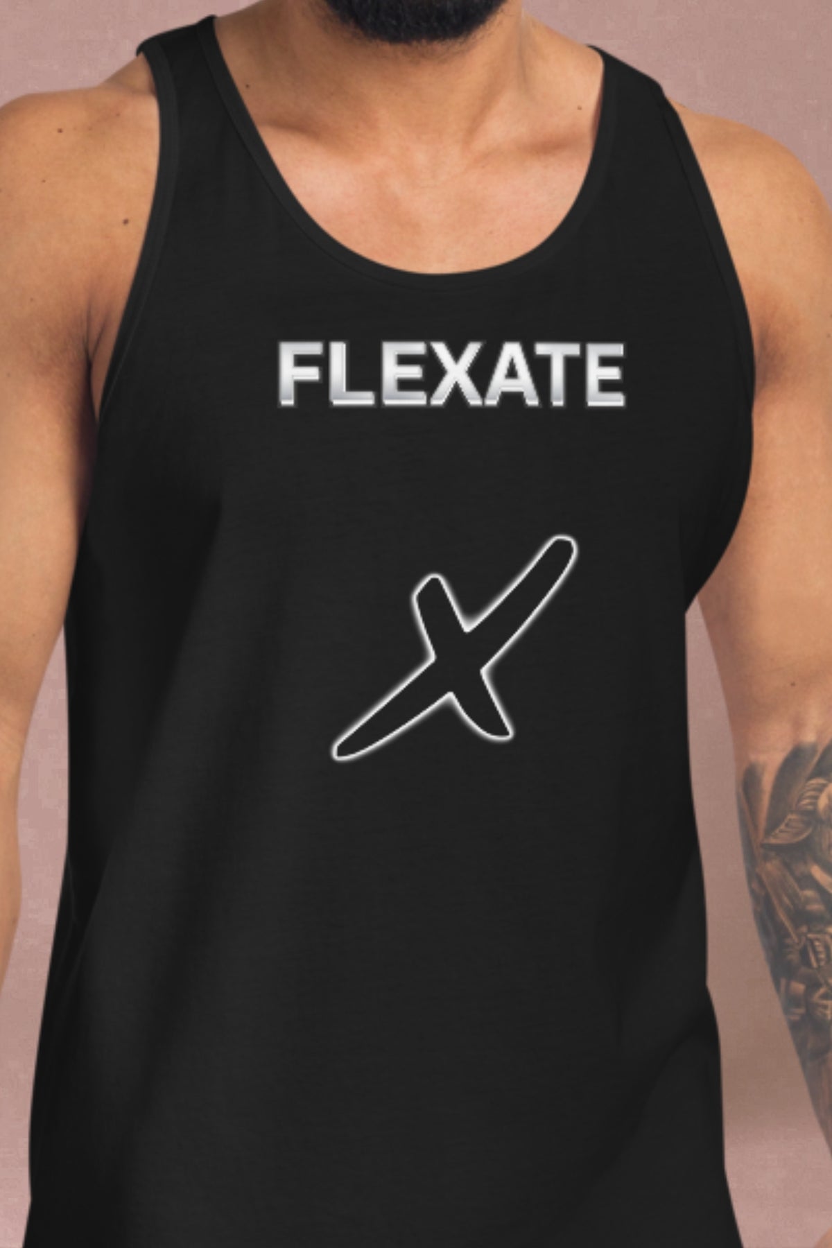 Flexate - Tank X - White Logo - Tank Top