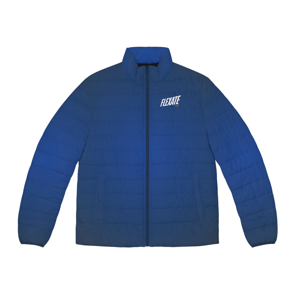 Flexate Slick Men's Puffer Jacket - two tone blue