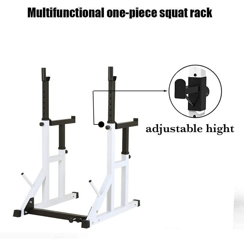 Heavy Duty Squat Rack Black & Wight