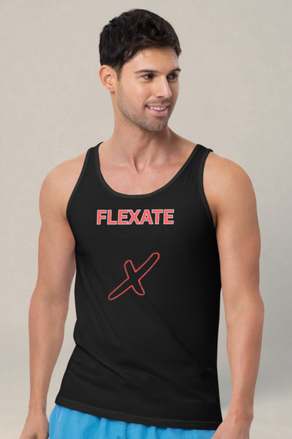 Flexate - Tank X - Red Logo - Tank Top