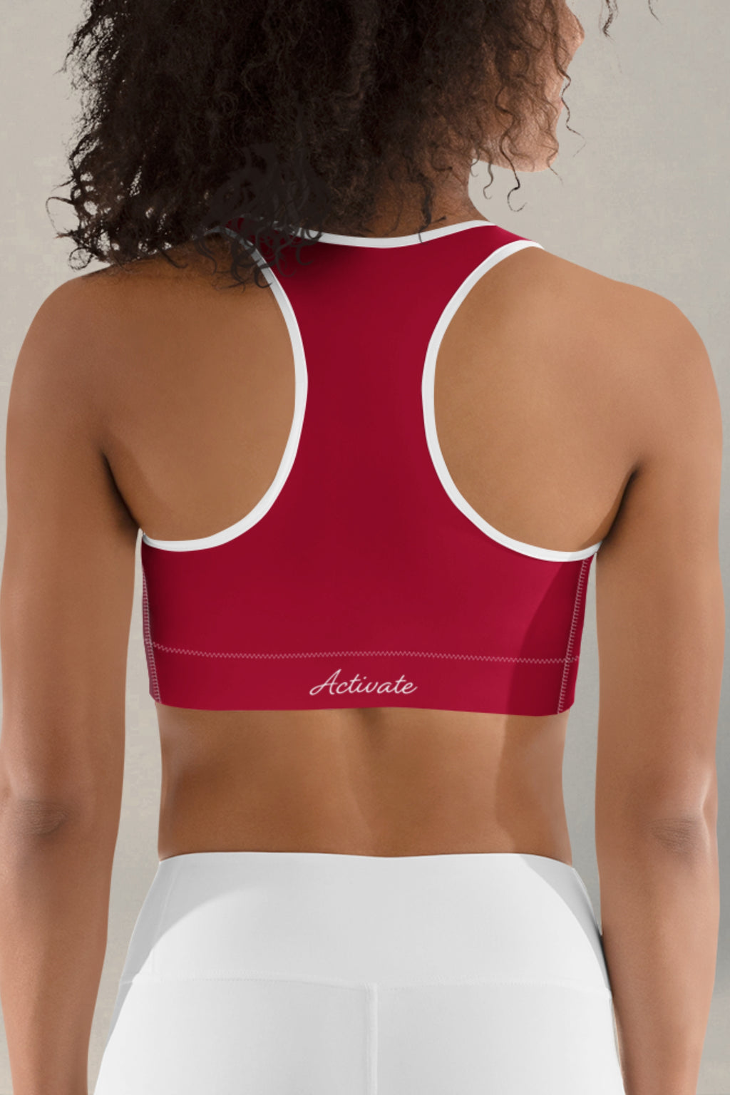 Flexate Deep Red Activate Sports Bra