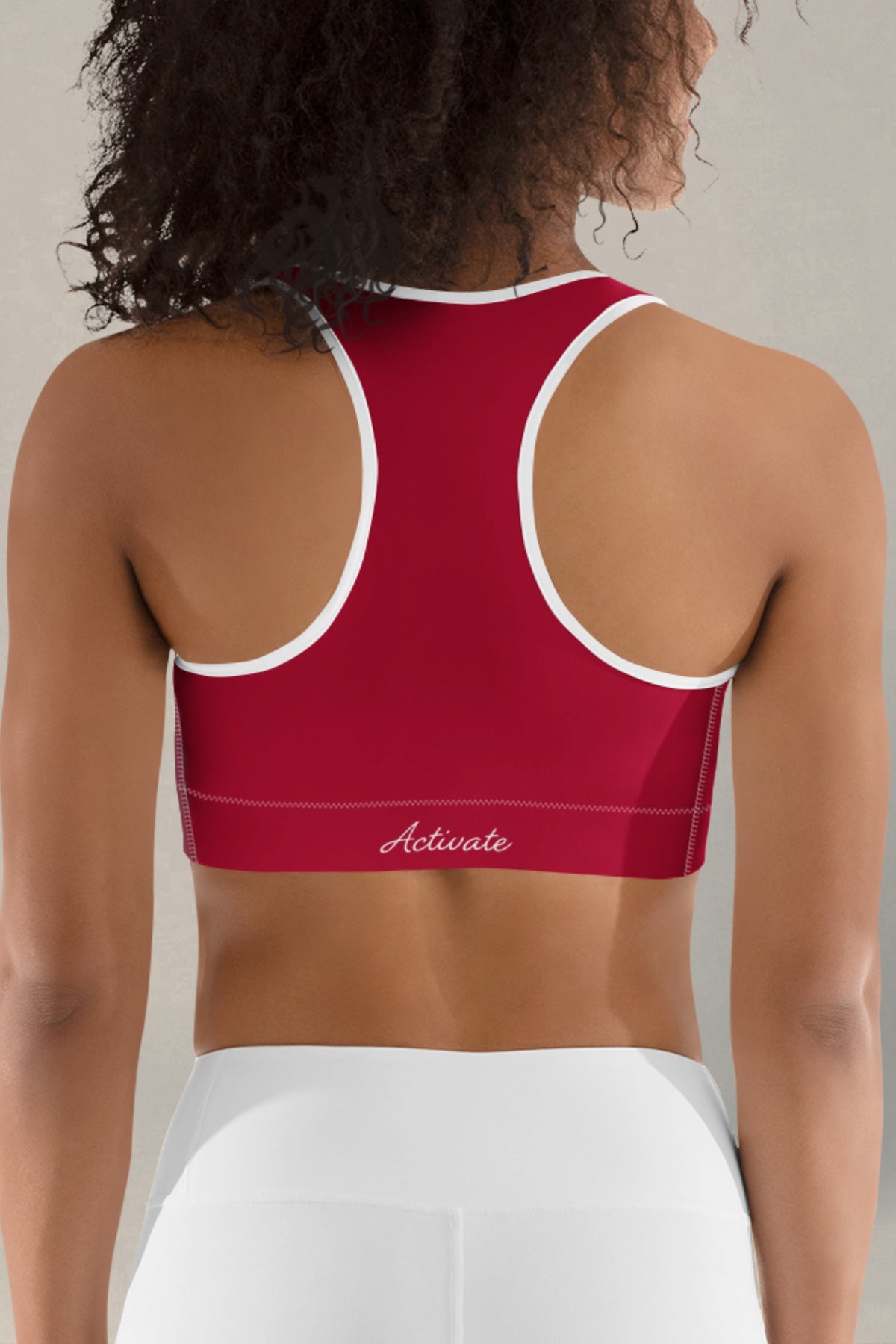 Flexate Deep Red Activate Sports Bra