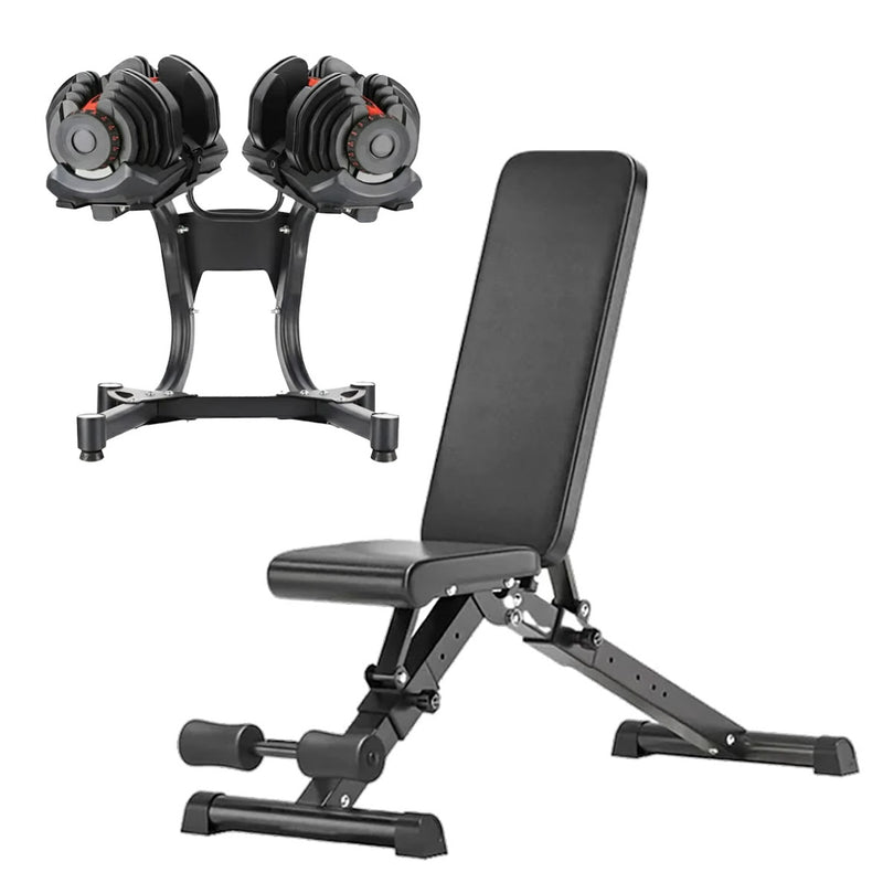 Adjustable Dumbbell Set – 24kg (53lbs) Quick Select – 10 Levels