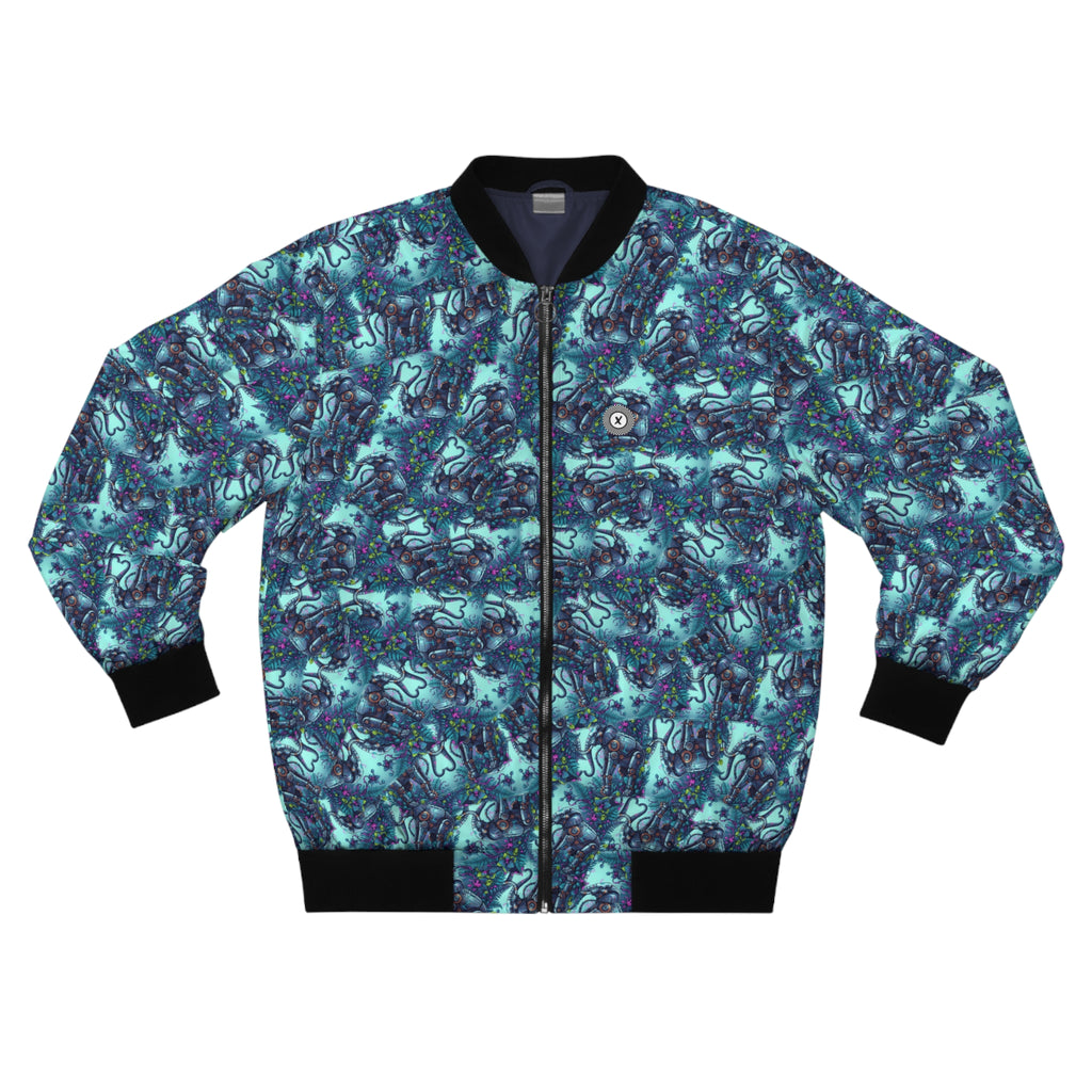 Blue Elephant Bomber Jacket