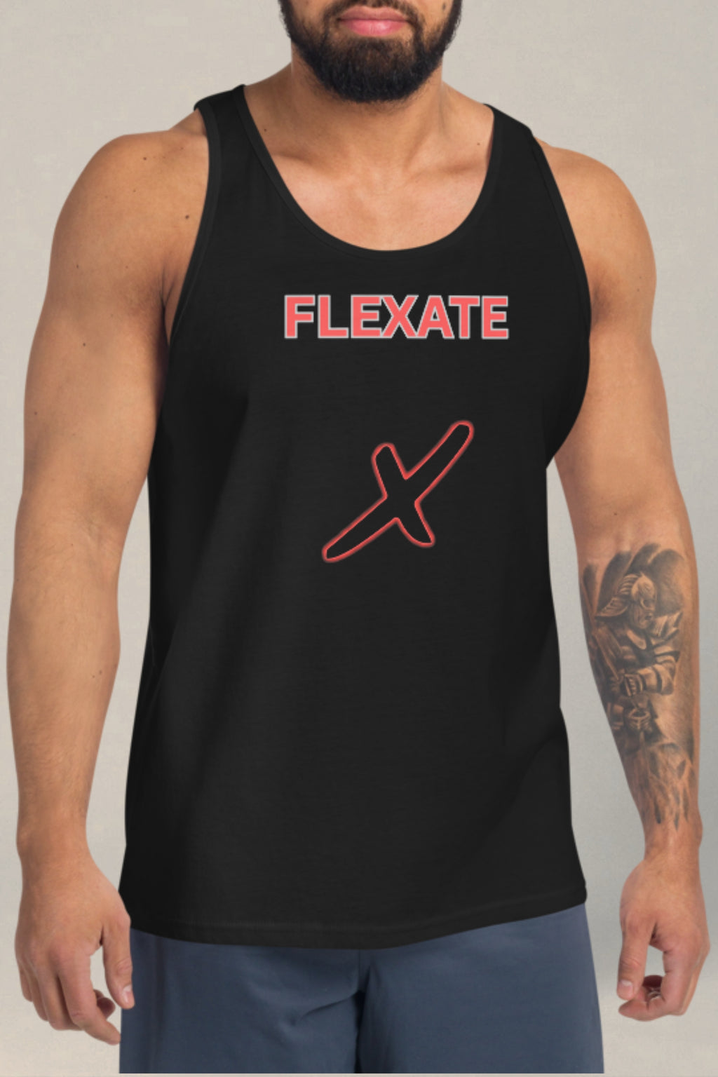 Flexate - Tank X - Red Logo - Tank Top