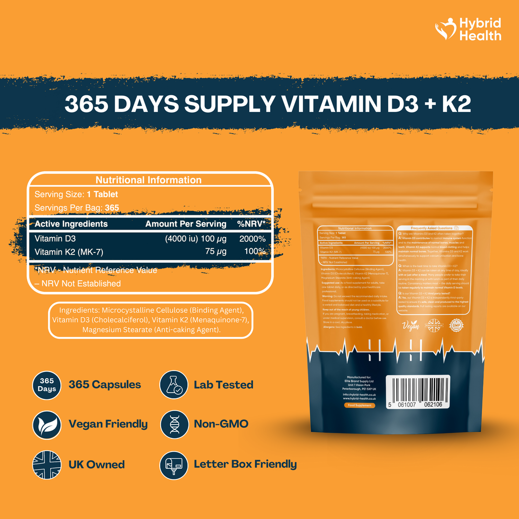 Vitamin D3 + K2