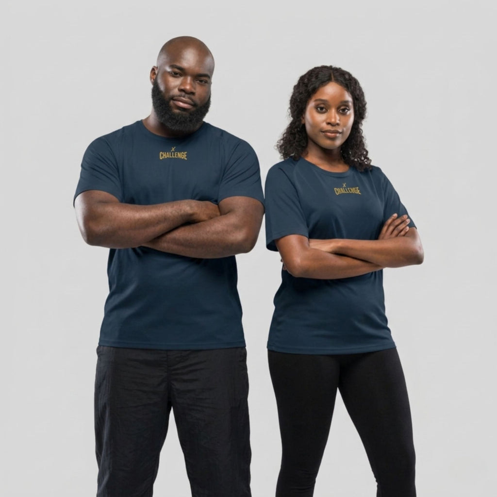 Flexate - Challenge X One Gold in French Navy Performance Jersey
