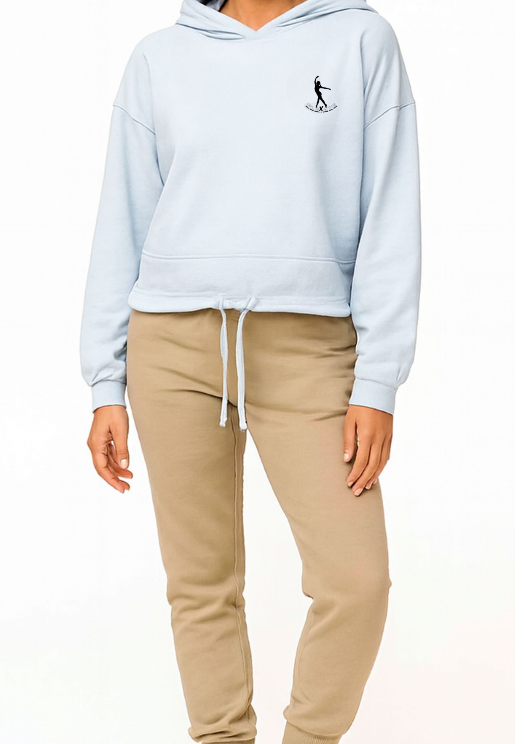 Flexate Women's Cropped Oversized Hoodie