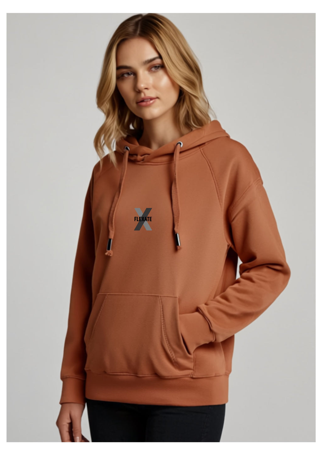 Flexate Cross Neck Hoodie