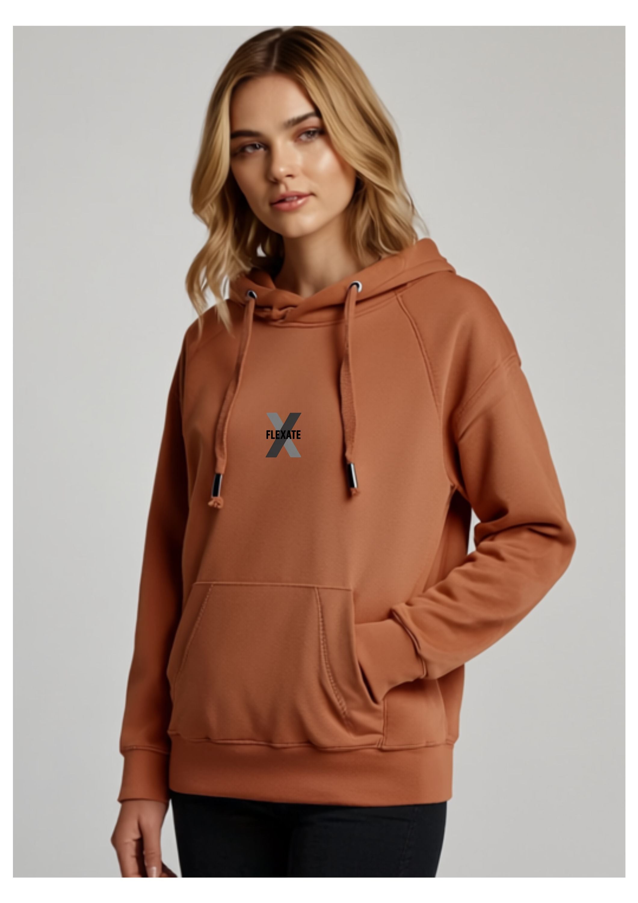 Flexate Cross Neck Hoodie