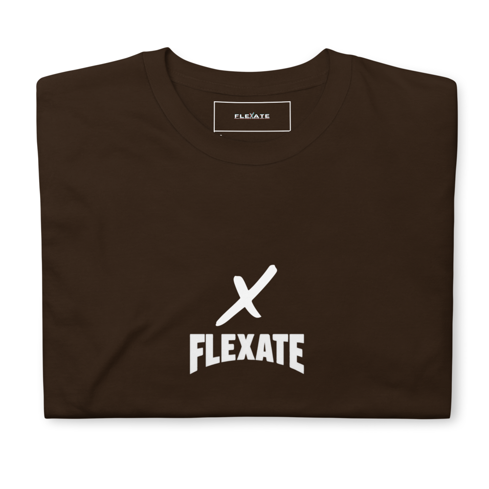 Flexate Champion White Logo & X Tee | Premium Cotton T-Shirt