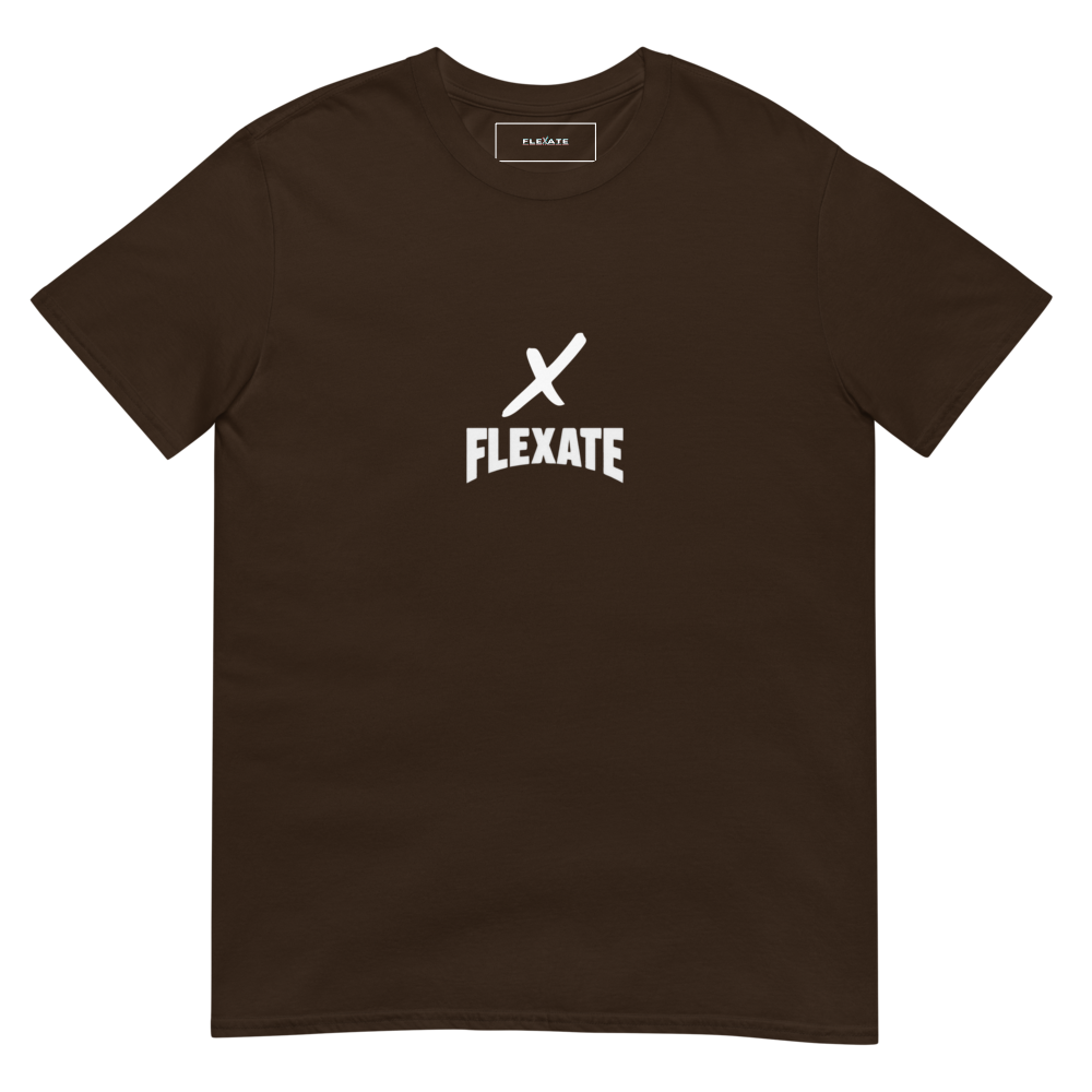 Flexate Champion White Logo & X Tee | Premium Cotton T-Shirt
